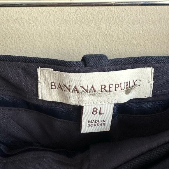 Banana Republic LONG Mid Rise Straight Sloan Pant Navy Blue 8 754557 - Picture 4 of 11